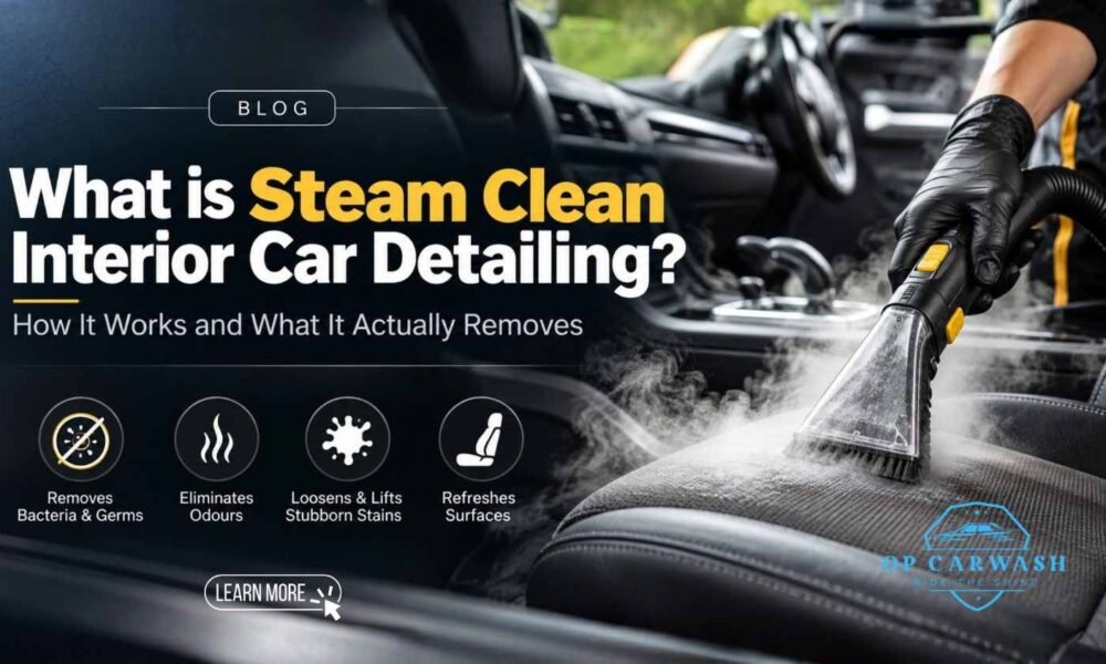 Steam Clean Interior Car Detailing
