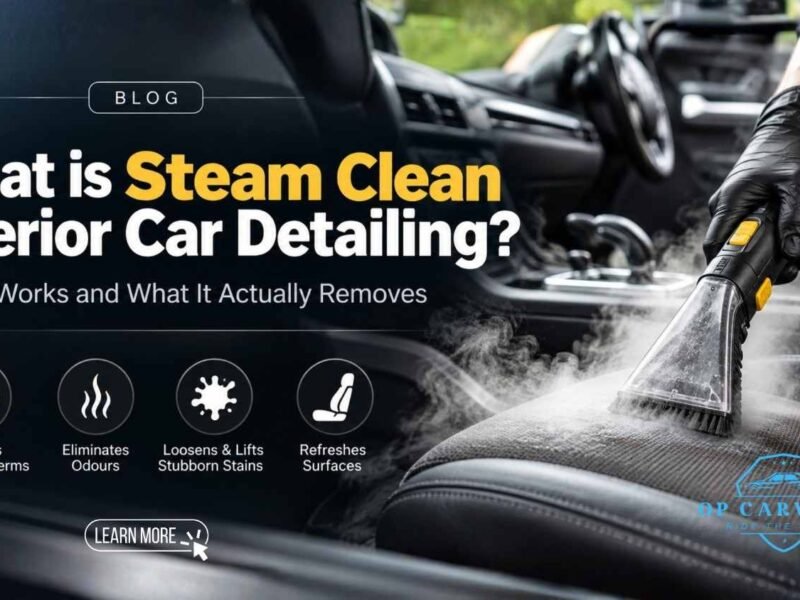 Steam Clean Interior Car Detailing: What It Is, How It Works and What It Actually Removes